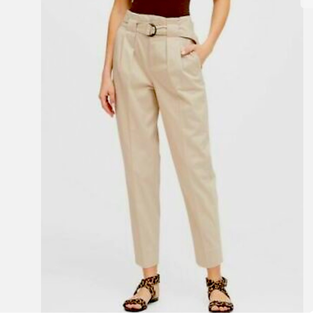 Banana Republic Slightly Crop Paperbag Pants